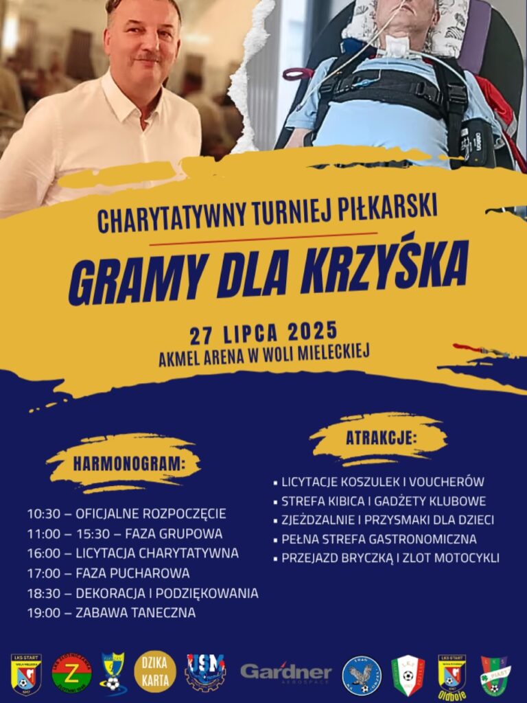 Gramy dla Krzyśka. Już w niedzielę charytatywny turniej. Cel - zbiórka funduszy na leczenie dla Krzysztofa Węglarza gramy dla krzyska