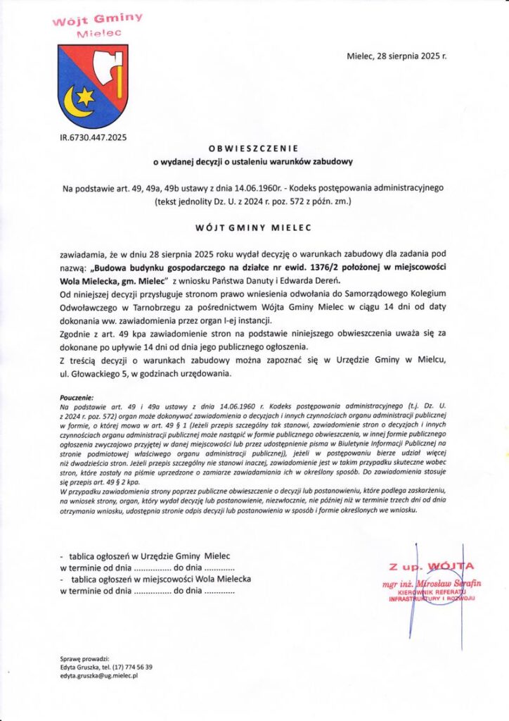 20250827 budowa budynku gospodarczego na dz 13762