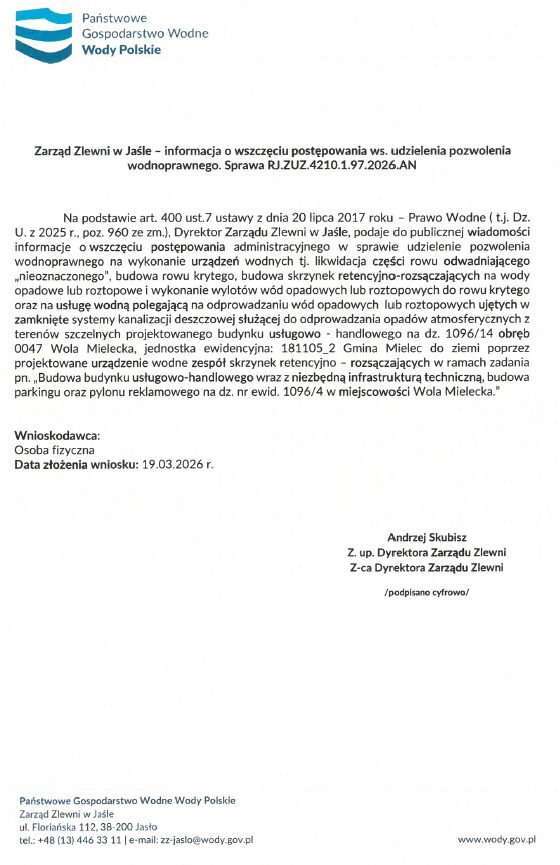 20260417 wszczecie postepowania wodnoprawnego 2