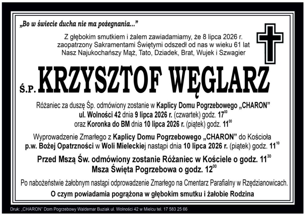 Zmarł Krzysztof Węglarz. Wieloletni filar naszego klubu START Wola Mielecka 20260708 krzysztof weglarz